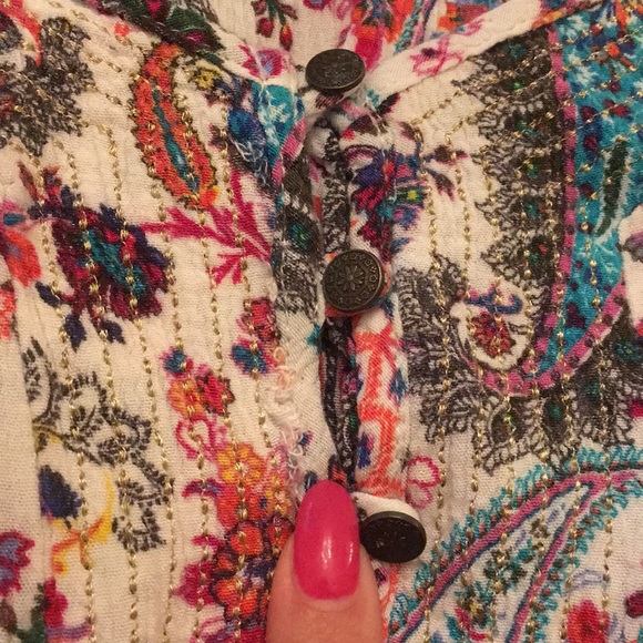 AEO Paisley Printed Romper - Picture 4 of 5